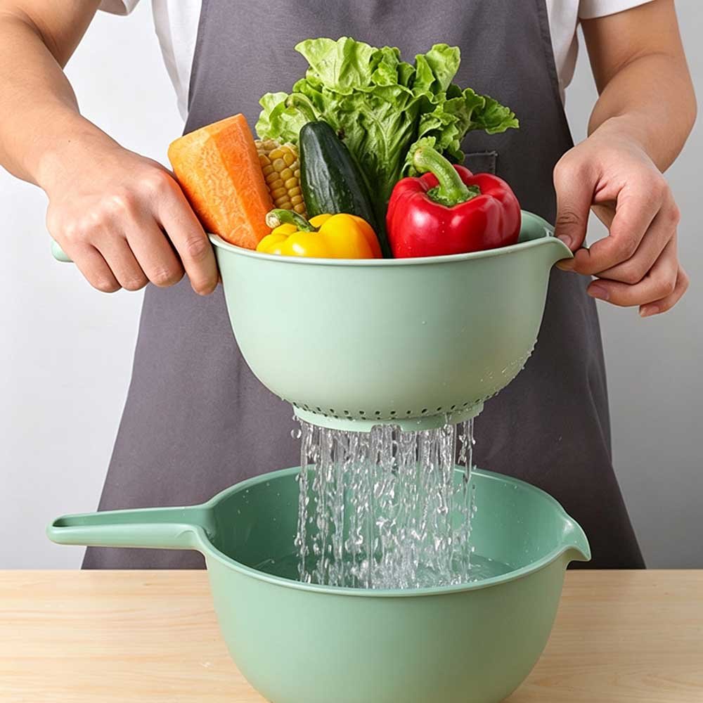 4-Piece Stackable Kitchen Mixing Bowl Set