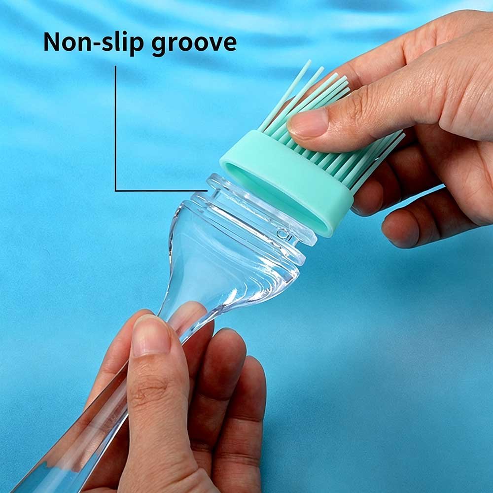 Detachable Silicone Basting Brush with Transparent Handle