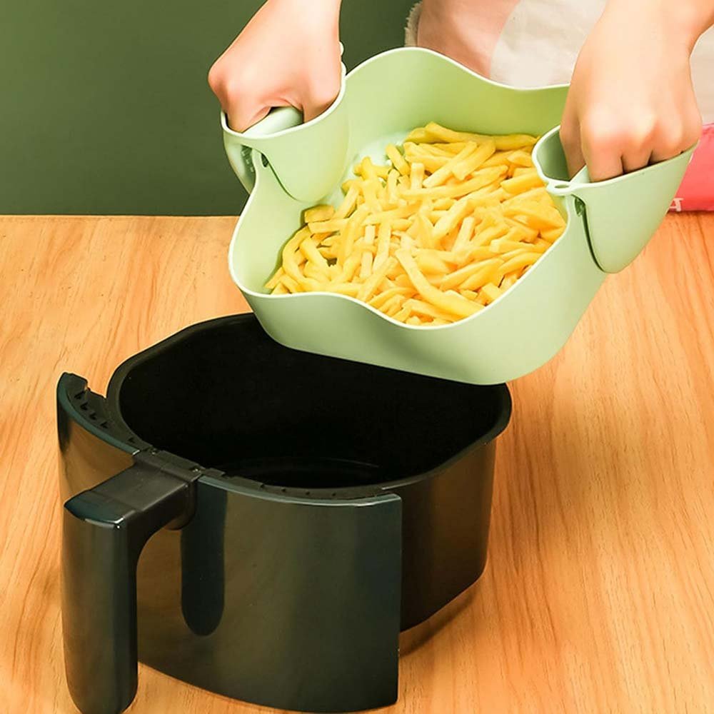 Square Silicone Air Fryer Liners Basket