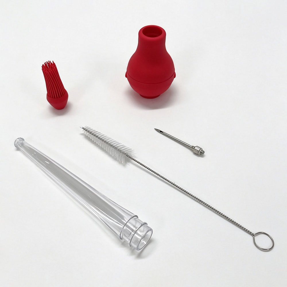 Silicone Turkey Injector & Brush Set