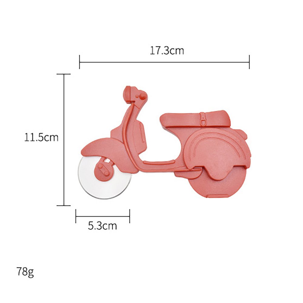 Motorcycle-Shaped Stainless Steel Pizza Cutter