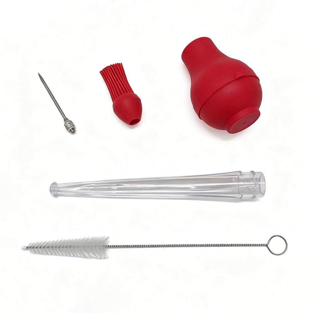 Silicone Turkey Injector & Brush Set