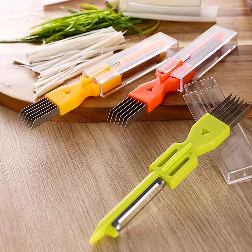 2-in-1 Scallion & Onion Shredder Peeler