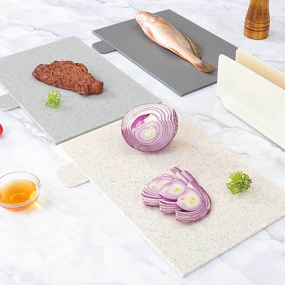 3-in-1 Color-Coded Cutting Board Set with Storage Stand