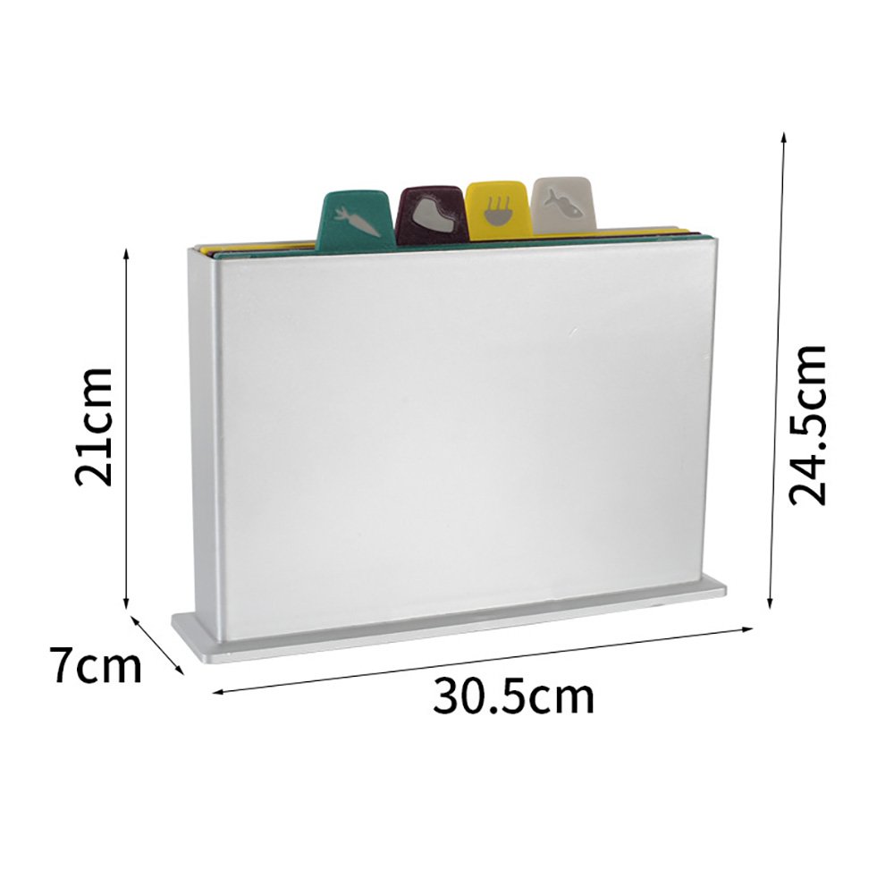 4-Piece Color-Coded Chopping Board Set