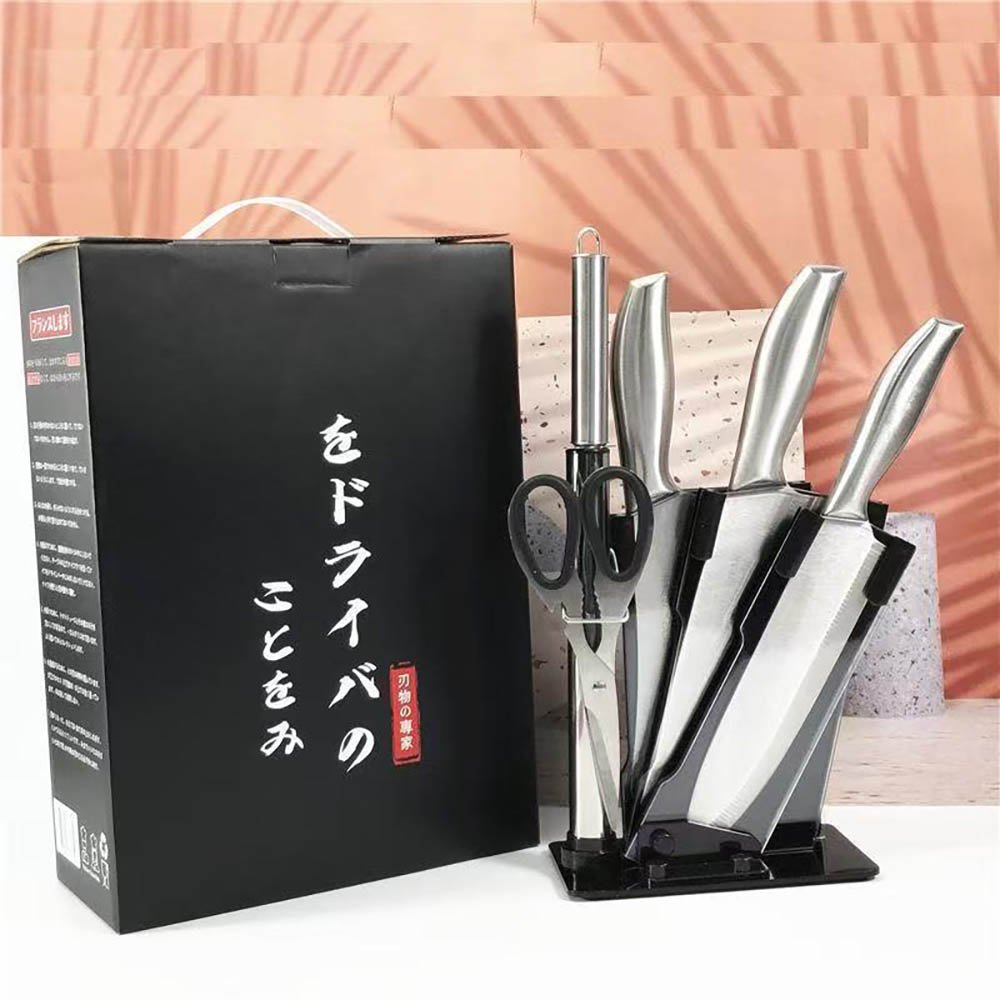 6-Piece Knife Set with Luxury Black Acrylic Stand