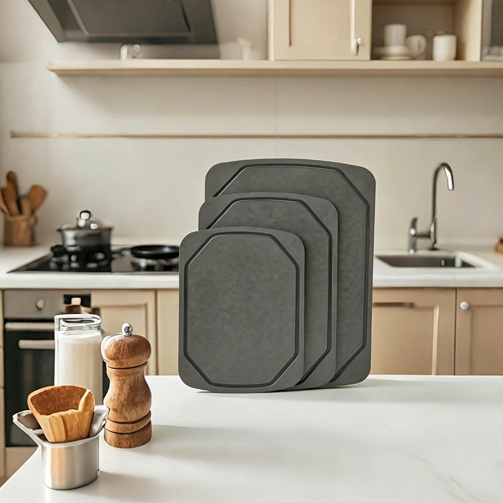 3-Size Pine Fiber Cutting Board Set