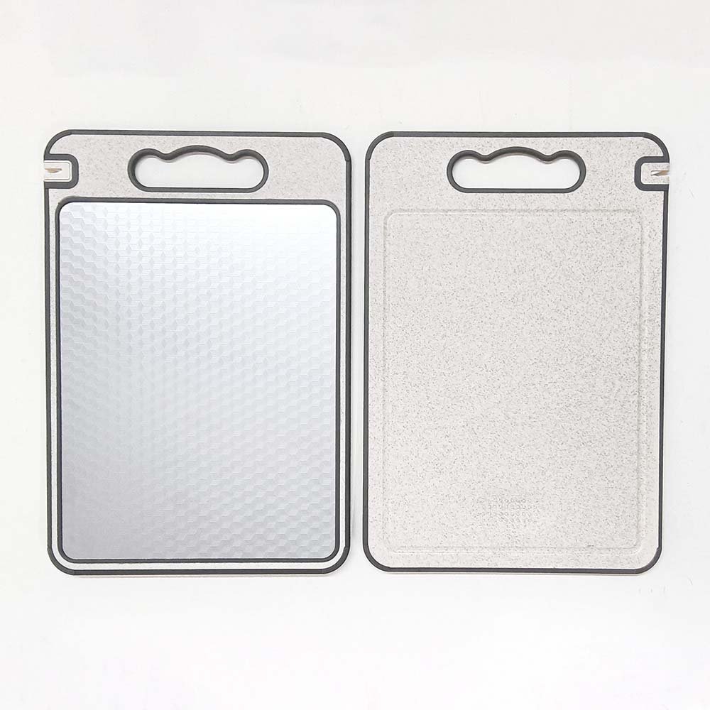 304 Stainless Steel & Wheat Straw Dual-Side Cutting Board