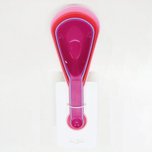 4-Piece Multi-Color Double-End Measuring Cup & Spoon Set