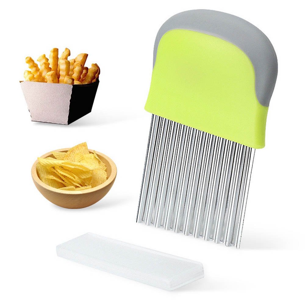 Crinkle Cutter Wavy Potato Slicer