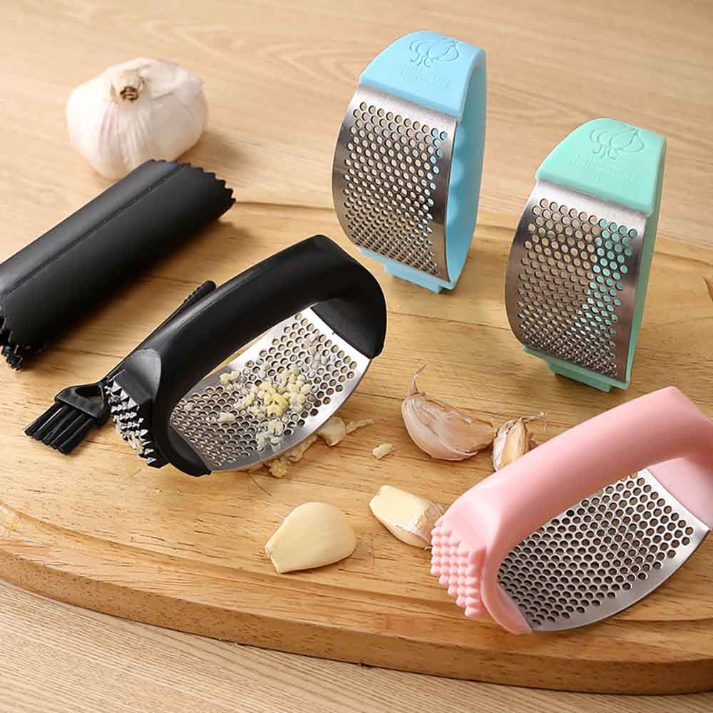 2-in-1 Stainless Steel Garlic Press