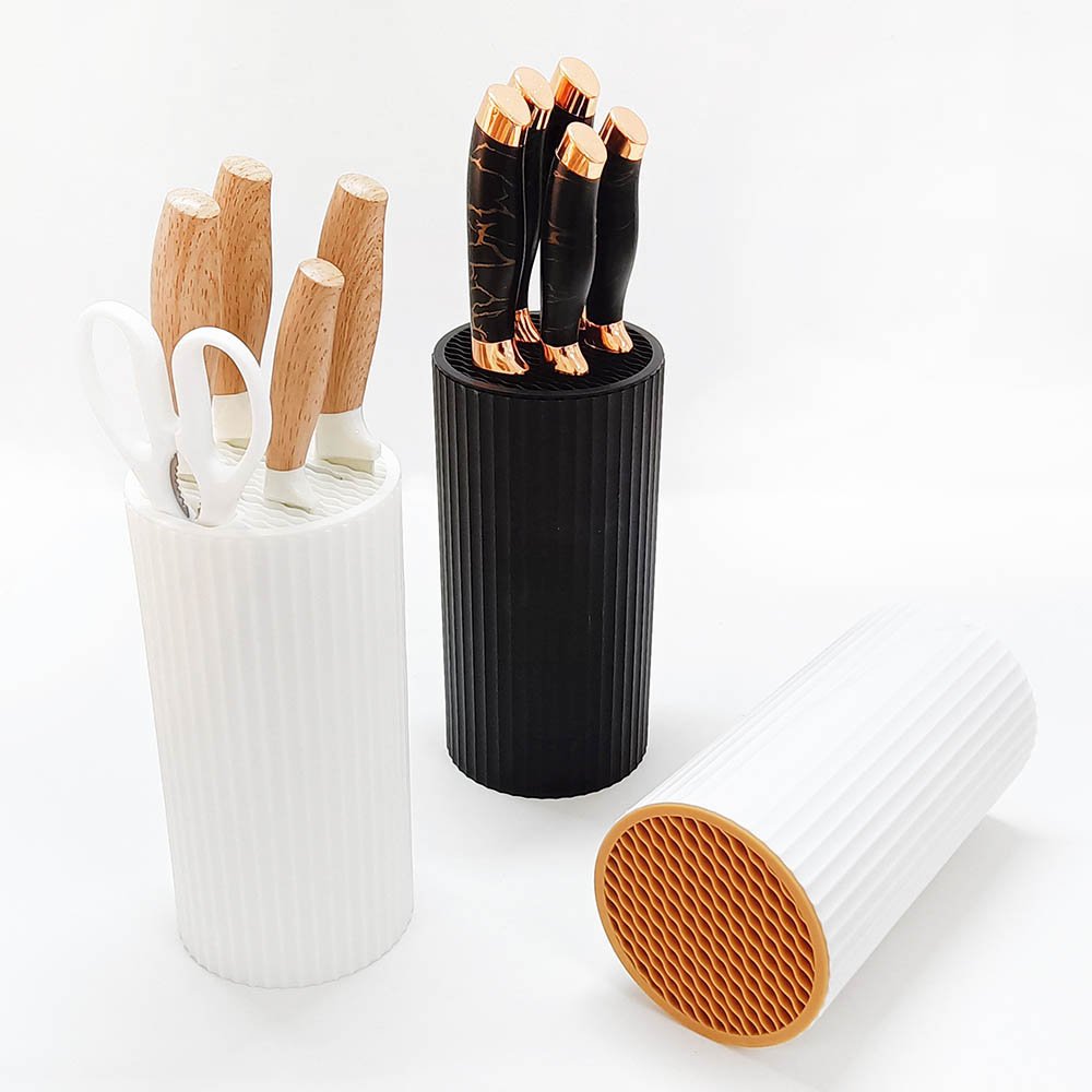 Round Plastic Universal Knife Block