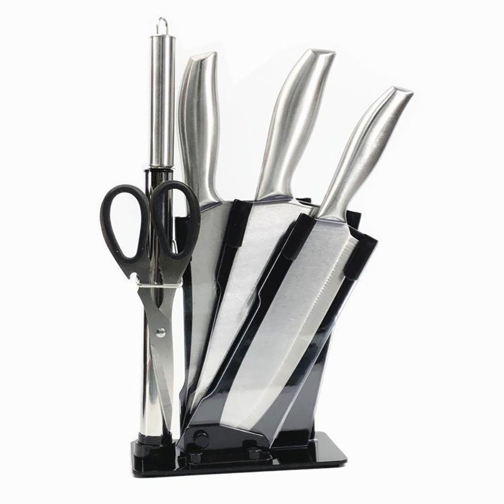 6-Piece Knife Set with Luxury Black Acrylic Stand