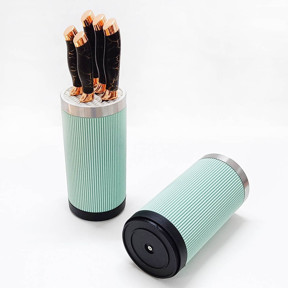 360-Degree Rotating Universal Round Knife Block