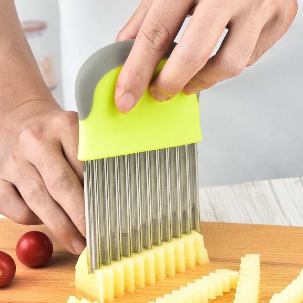 Crinkle Cutter Wavy Potato Slicer