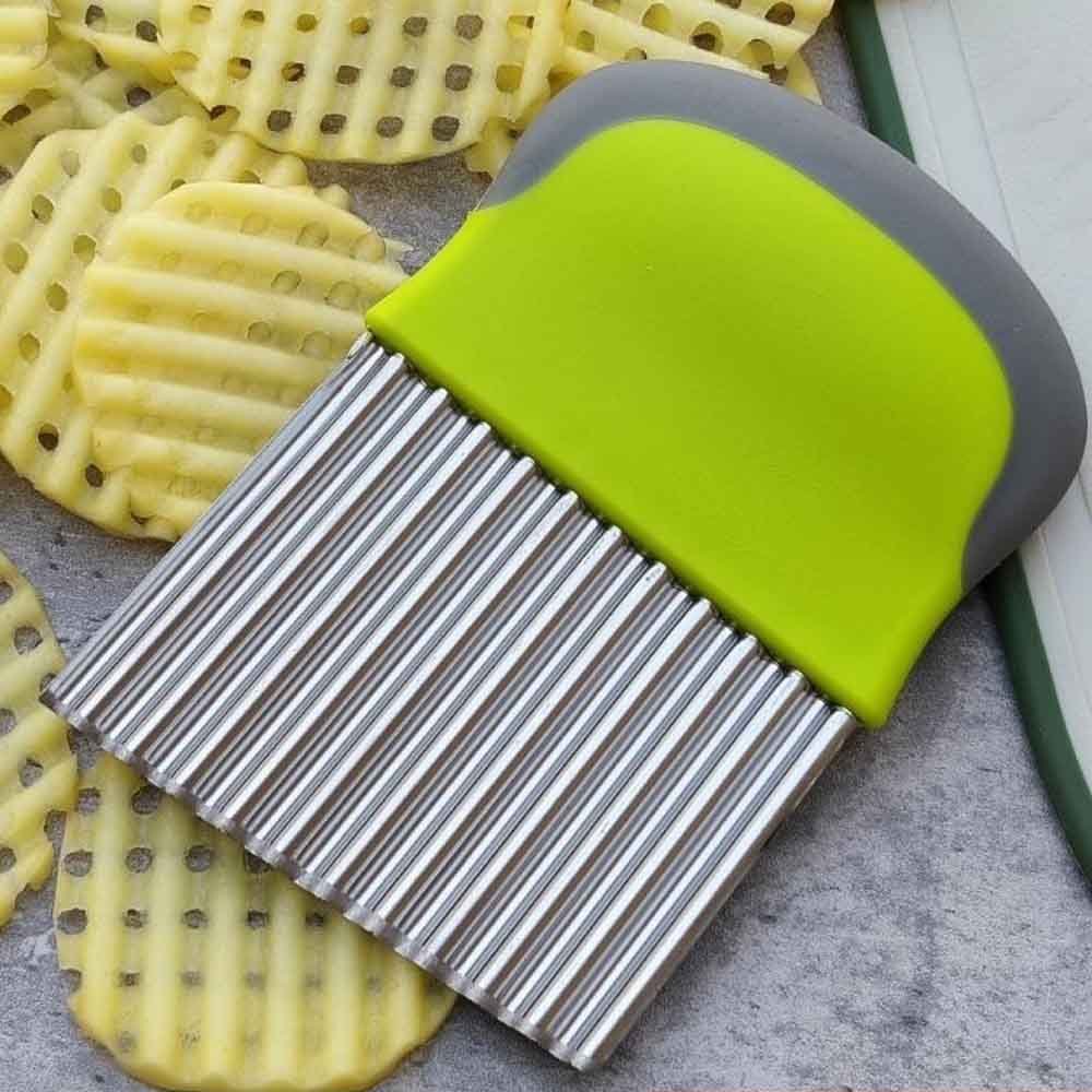 Crinkle Cutter Wavy Potato Slicer