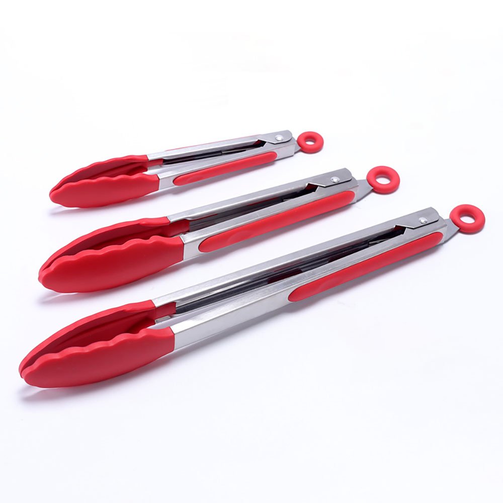 3-Piece BBQ Food Tongs Set