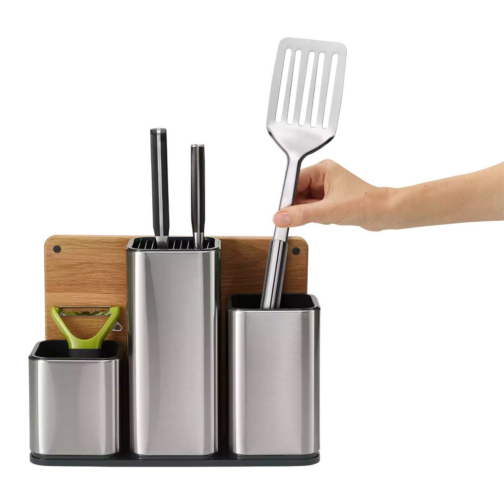 3-in-1 Stainless Steel Kitchen Counter Organizer