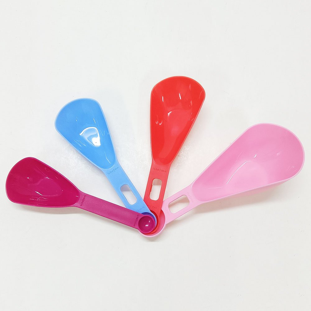 4-Piece Multi-Color Double-End Measuring Cup & Spoon Set