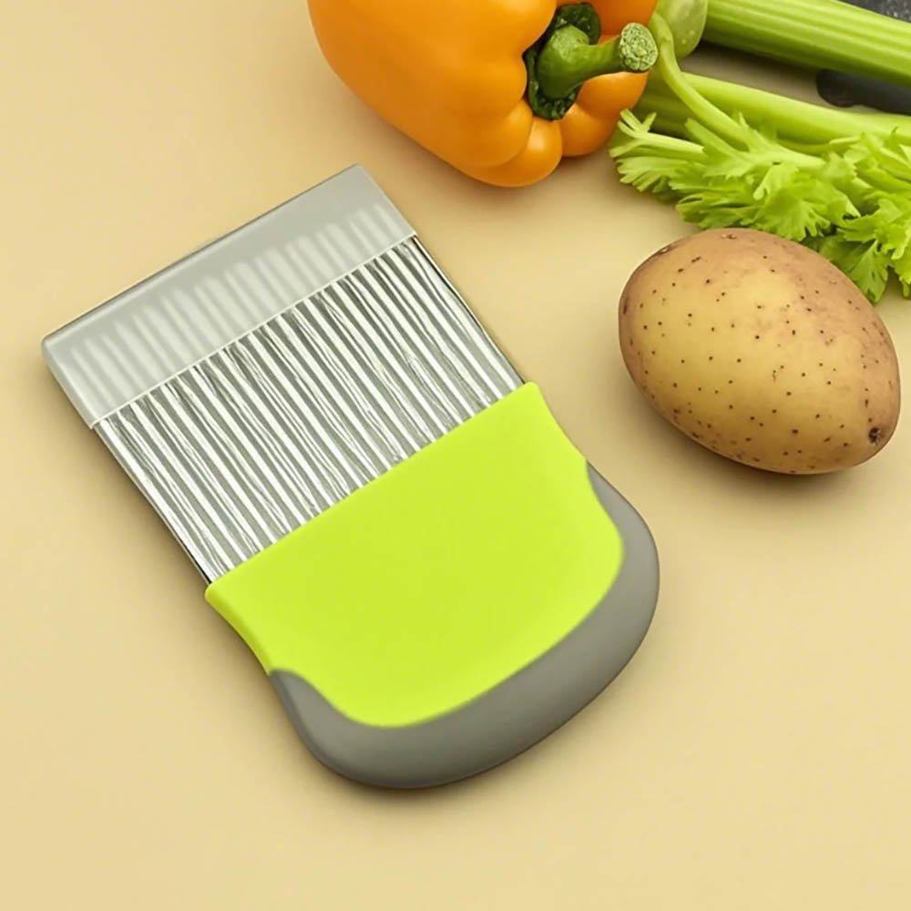 Crinkle Cutter Wavy Potato Slicer