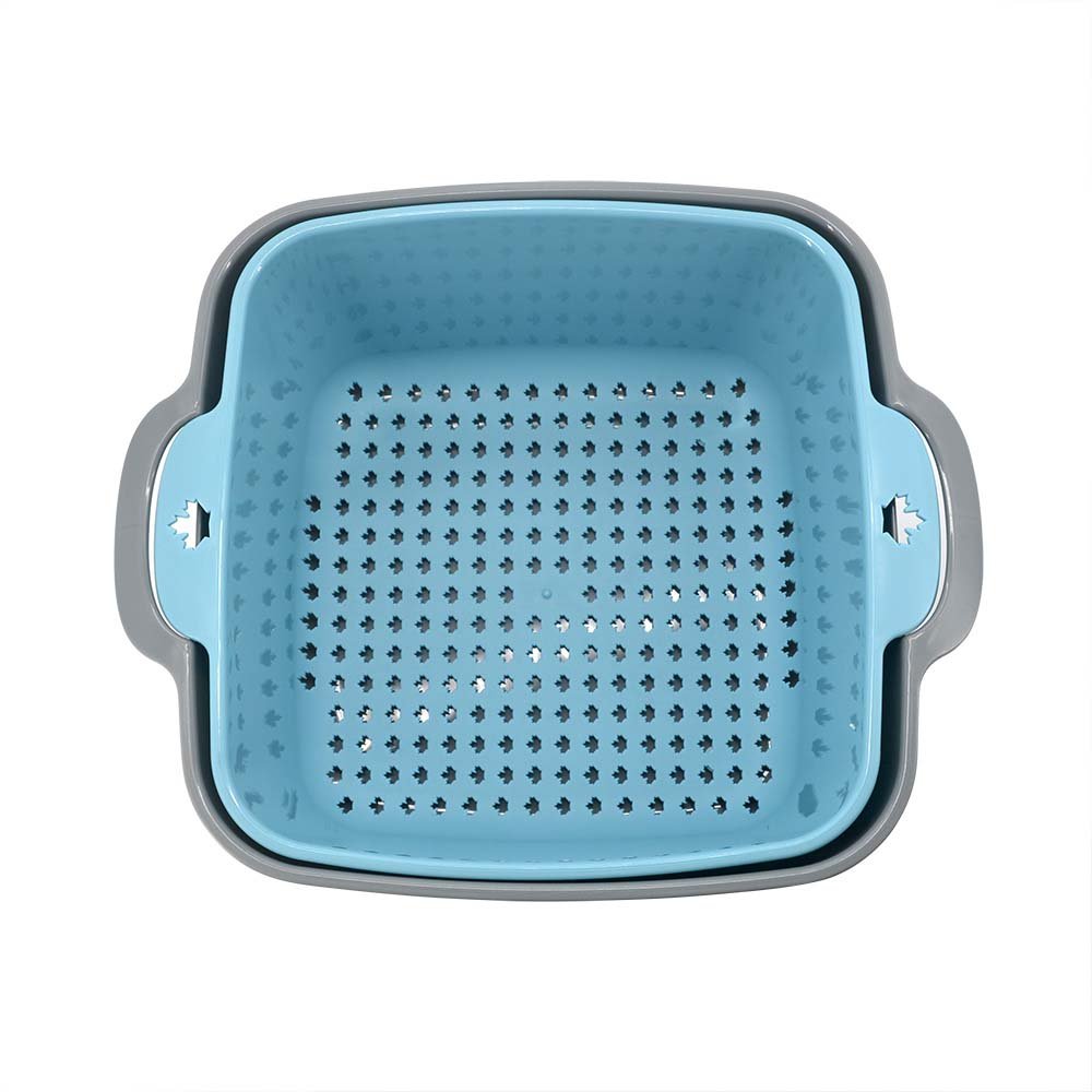Square Kitchen Strainer Basket 2-Piece Set