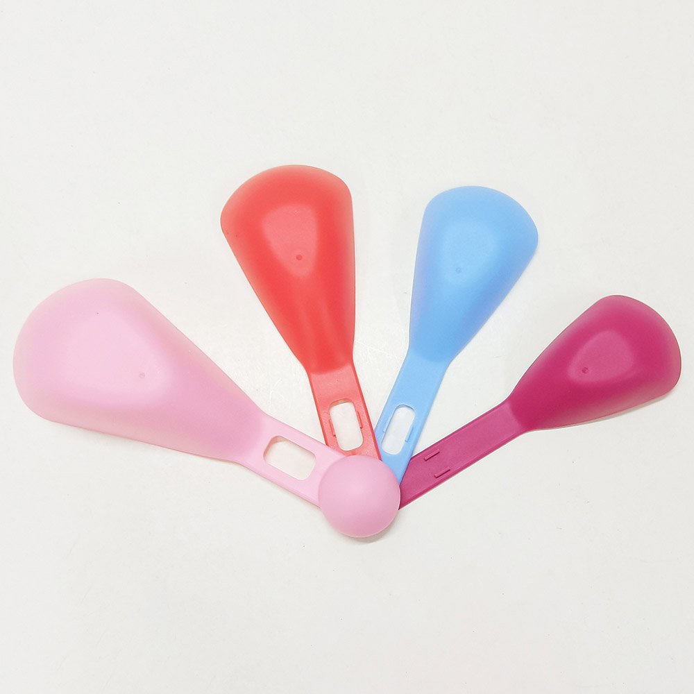 4-Piece Multi-Color Double-End Measuring Cup & Spoon Set