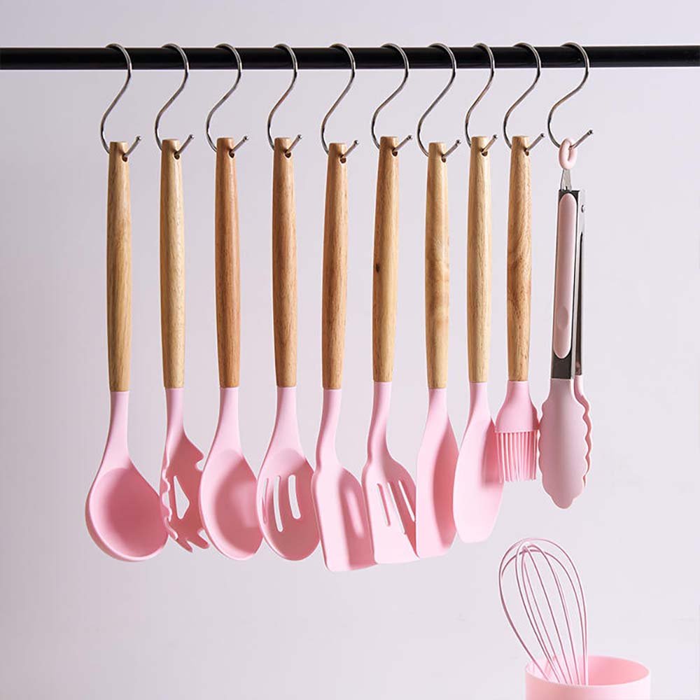 12-Piece Non-Stick Cookware Silicone Kitchen Utensil Set