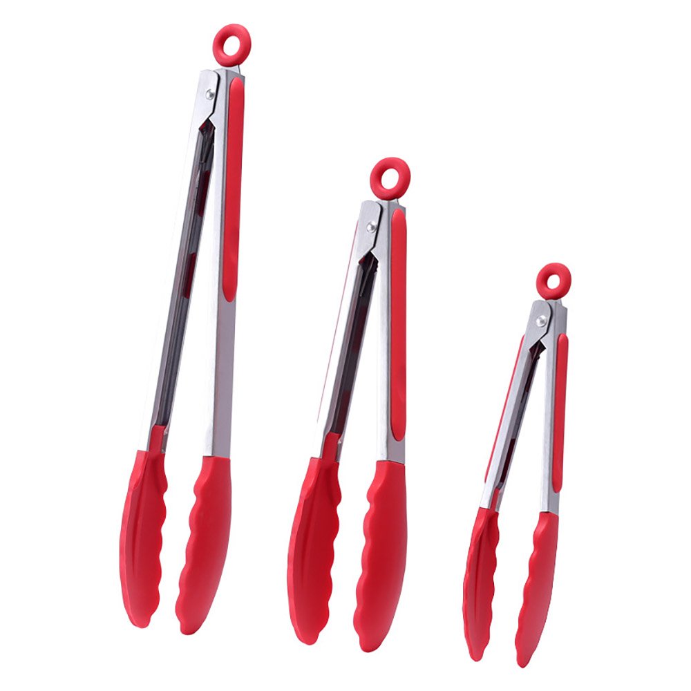 3-Piece BBQ Food Tongs Set