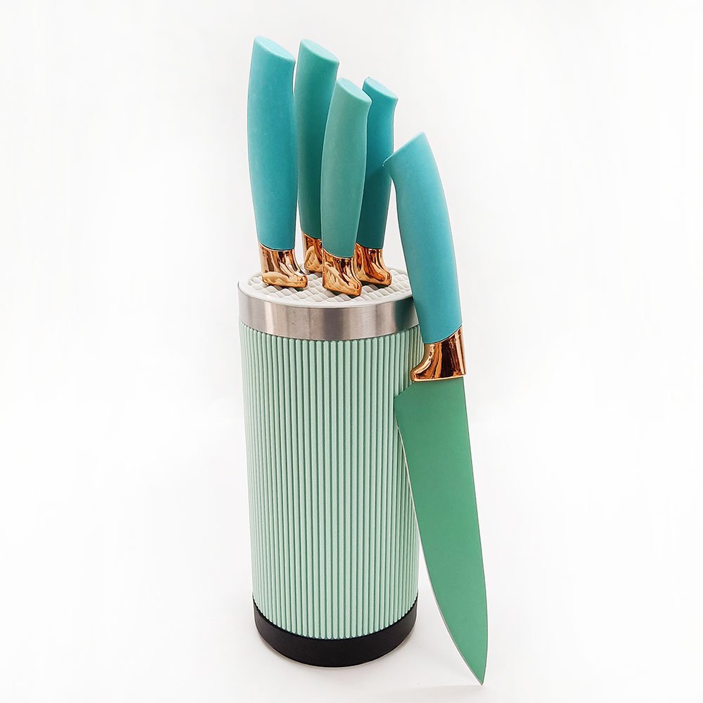 360-Degree Rotating Universal Round Knife Block