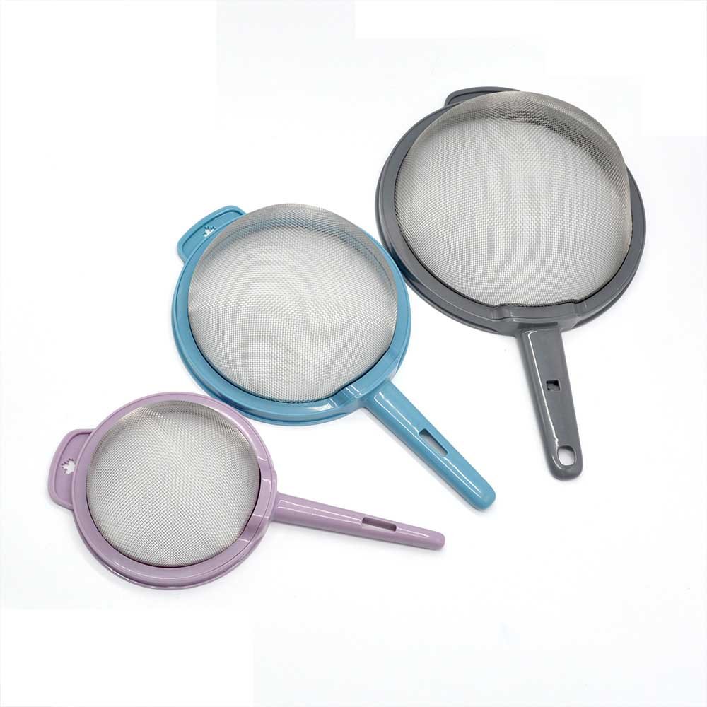 Stackable Plastic Flour Sifter 3-Piece Set