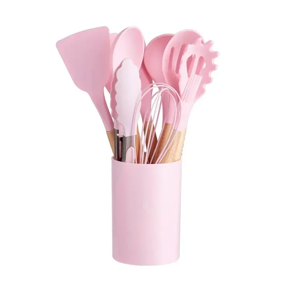 12-Piece Non-Stick Cookware Silicone Kitchen Utensil Set