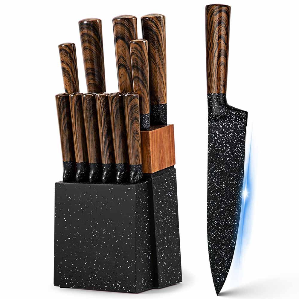 12-Piece High Carbon German Stainless Steel Knife Set
