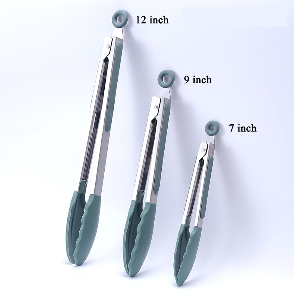 3-Piece BBQ Food Tongs Set