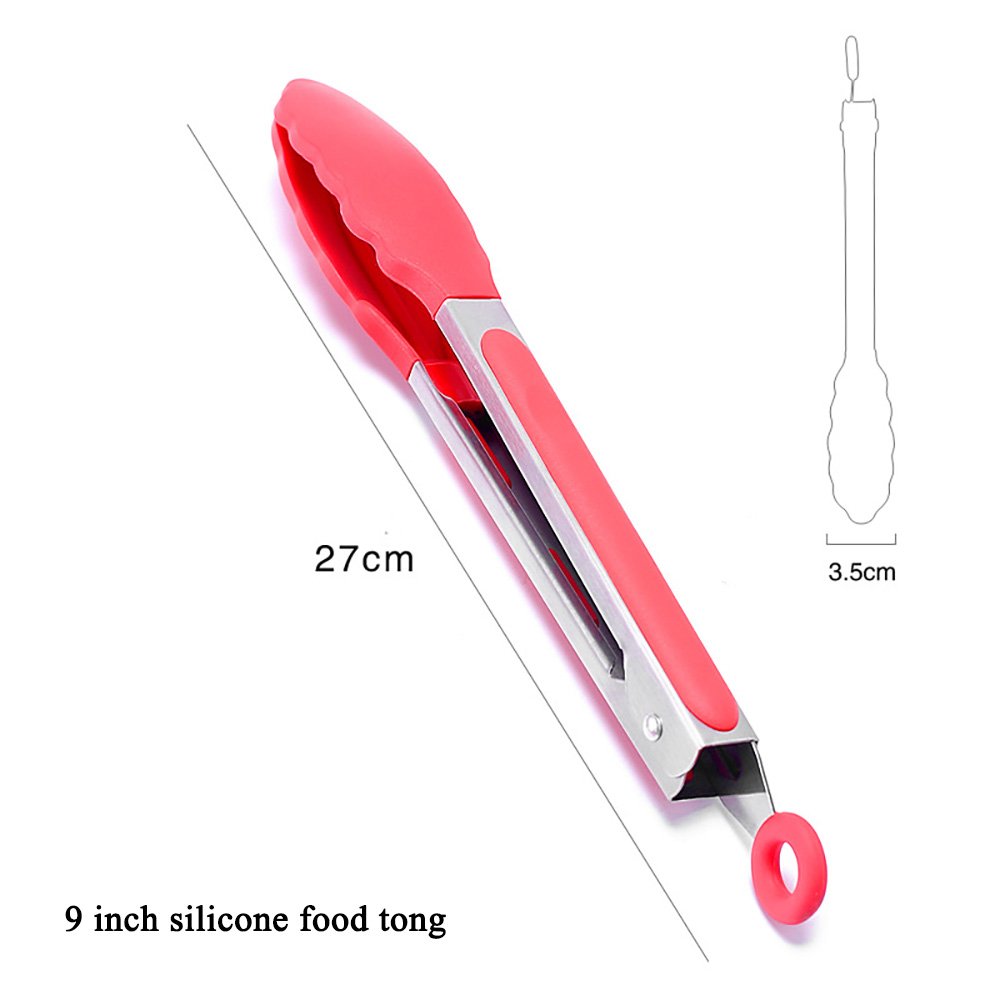 3-Piece BBQ Food Tongs Set