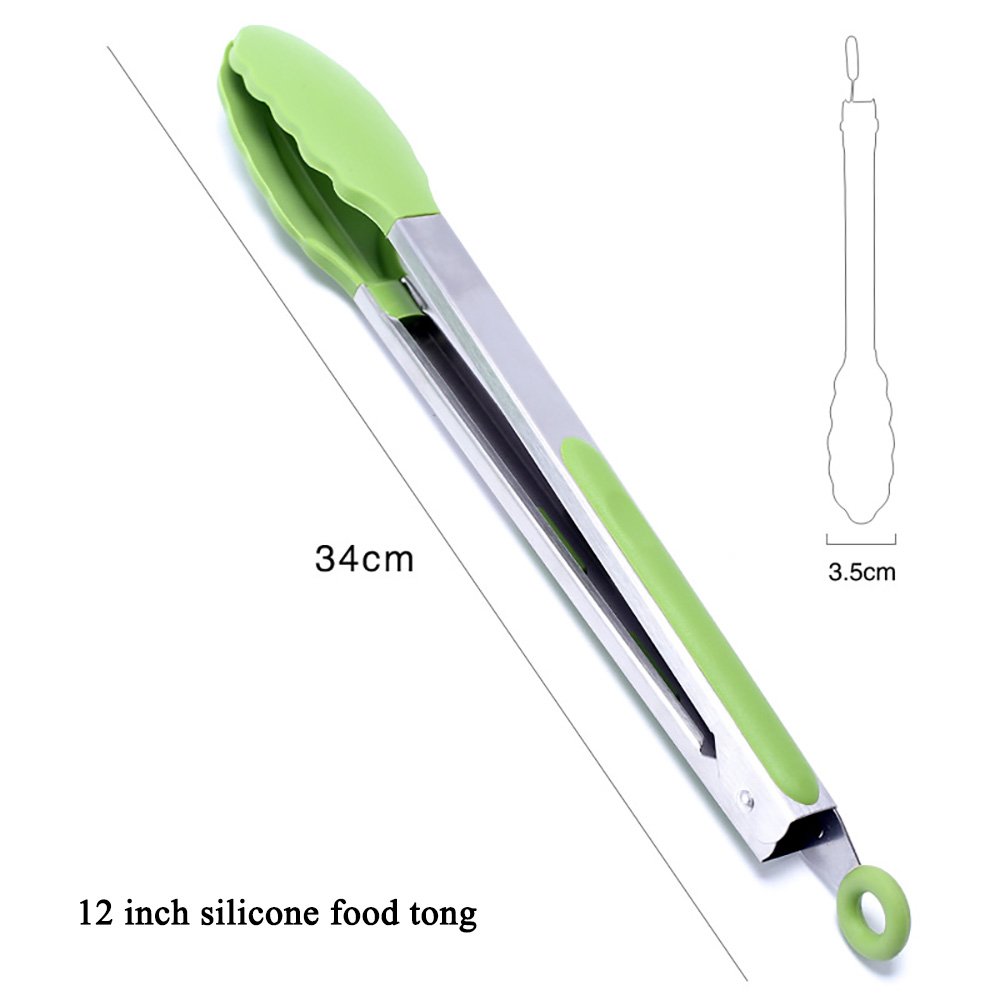3-Piece BBQ Food Tongs Set