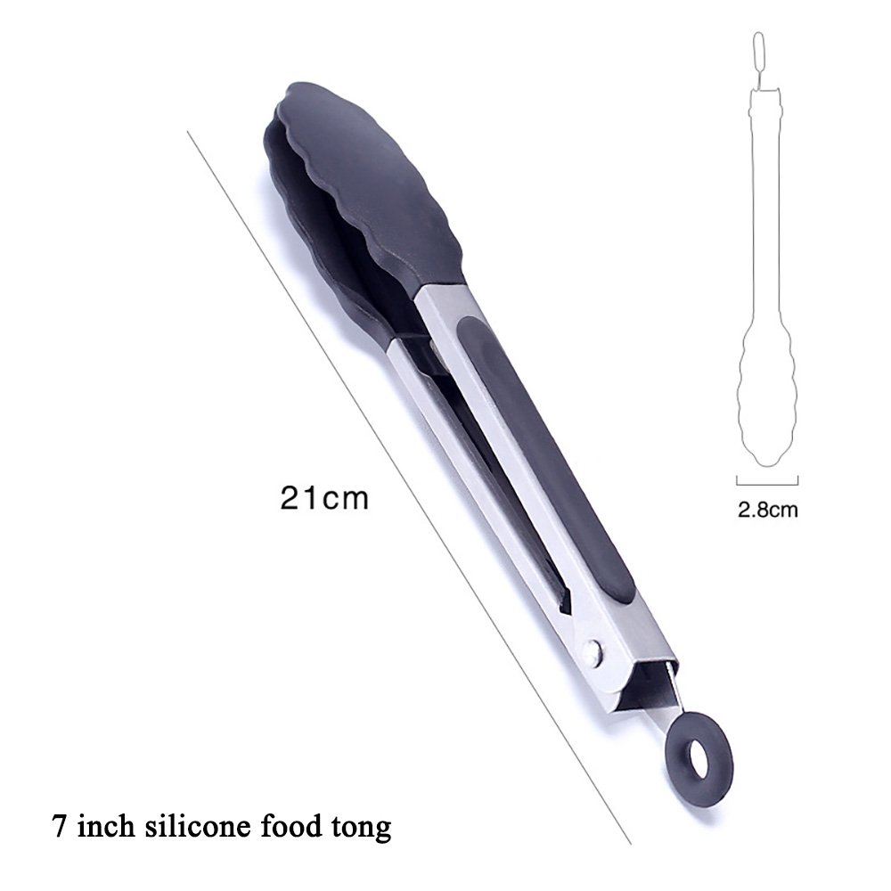 3-Piece BBQ Food Tongs Set