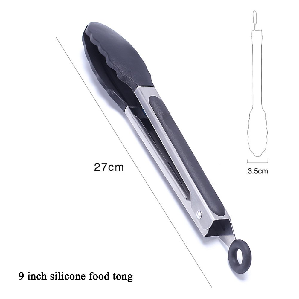 3-Piece BBQ Food Tongs Set