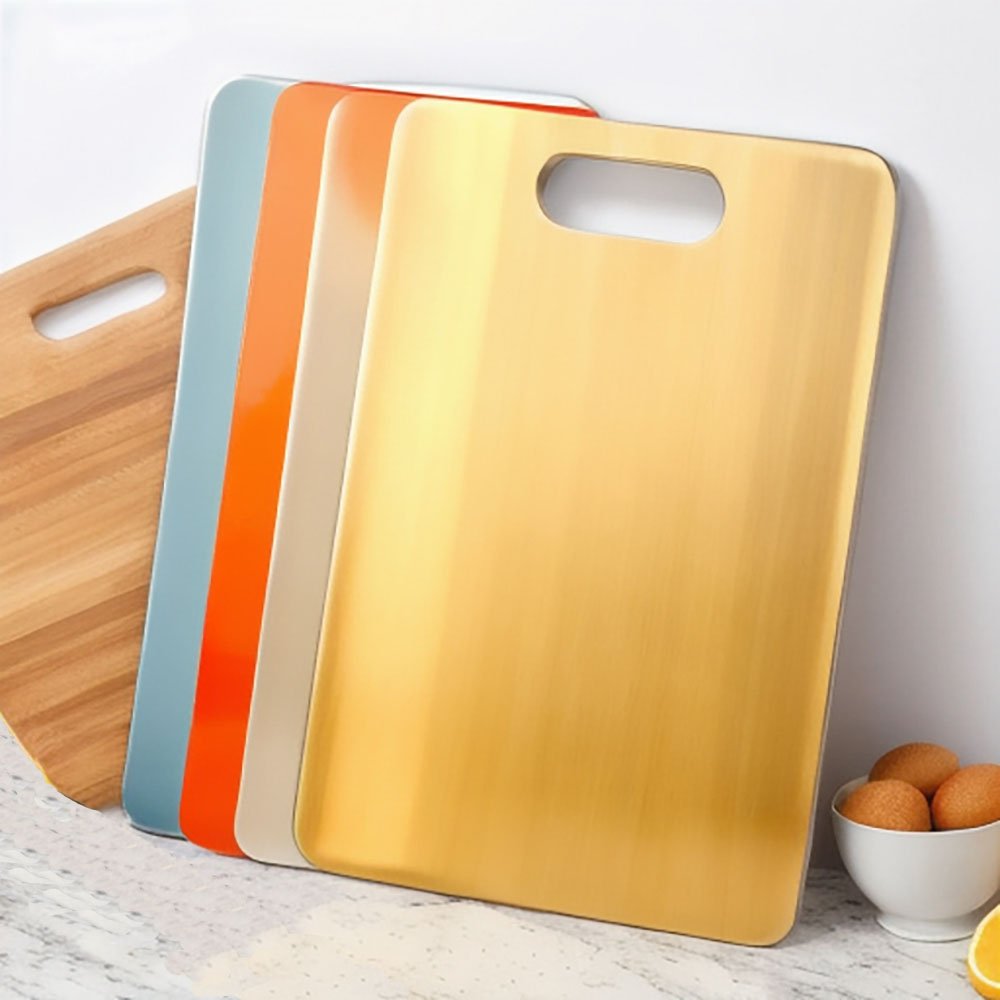 Stainless Steel Cutting Board with Titanium Coating