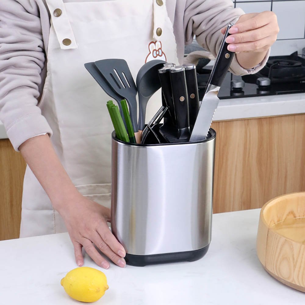 Stainless Steel Kitchen Knife Utensil Holder