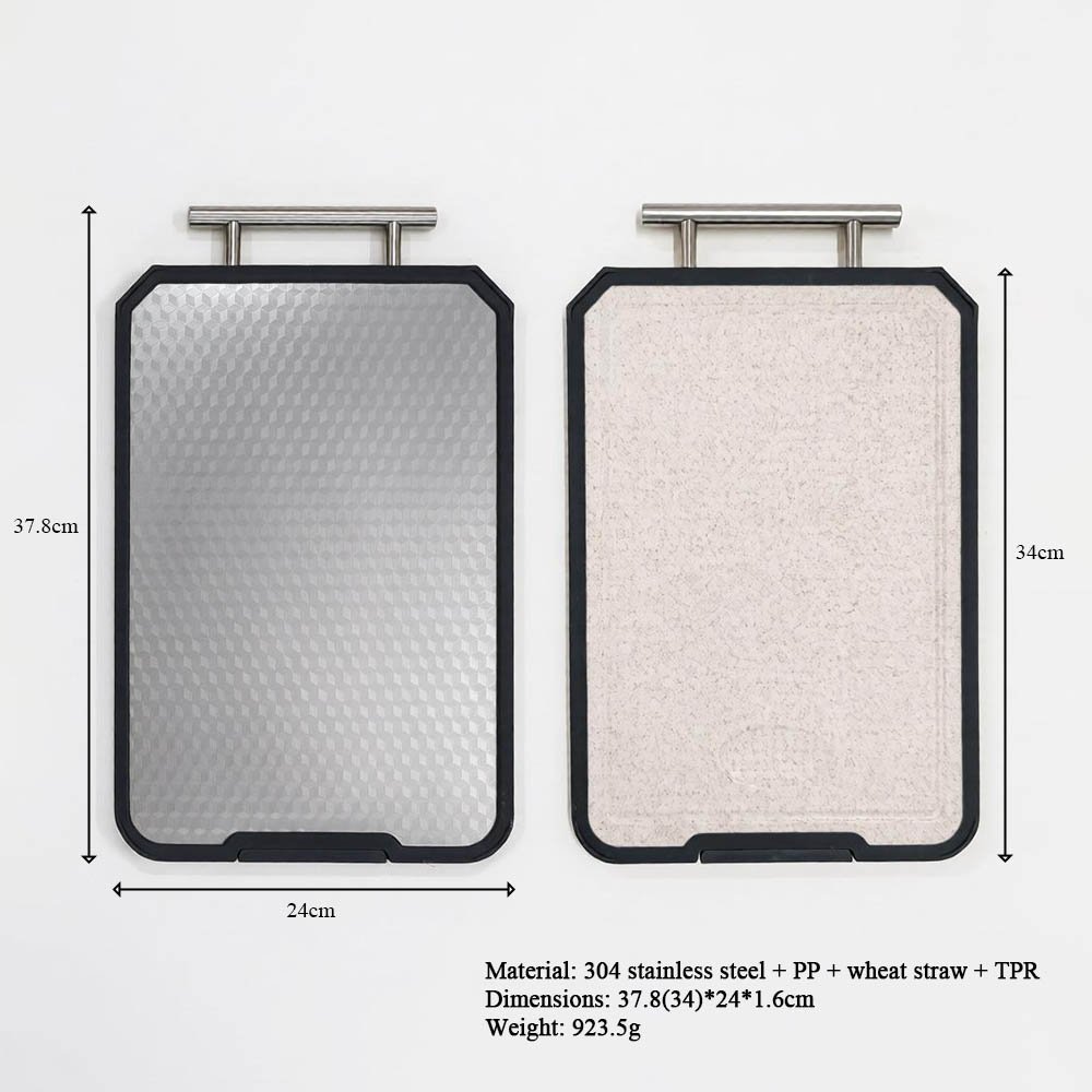 Stainless Steel Diamond Textured Standing Cutting Board