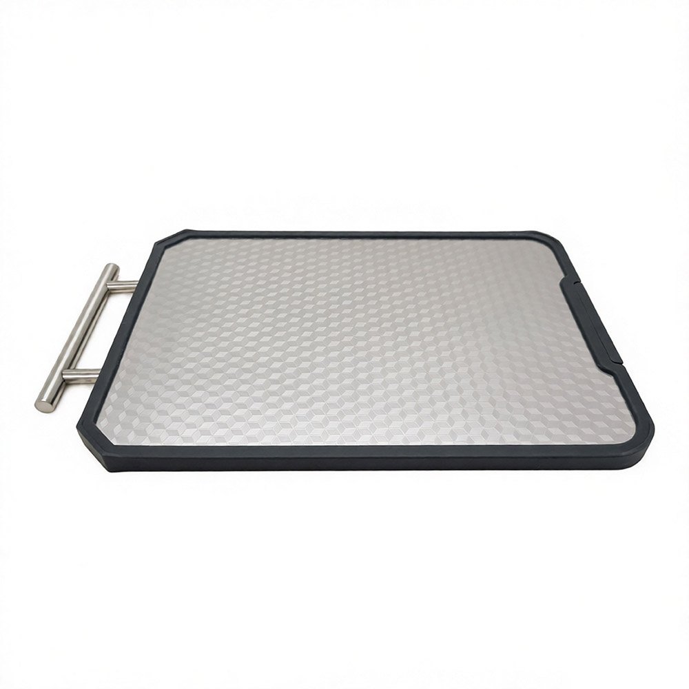 Stainless Steel Diamond Textured Standing Cutting Board