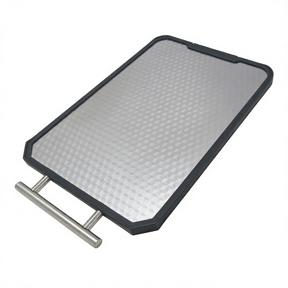 Stainless Steel Diamond Textured Standing Cutting Board