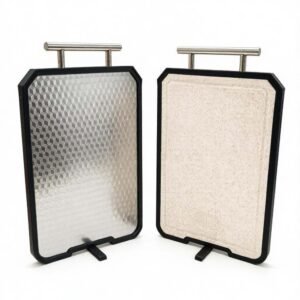 Stainless Steel Diamond Textured Standing Cutting Board