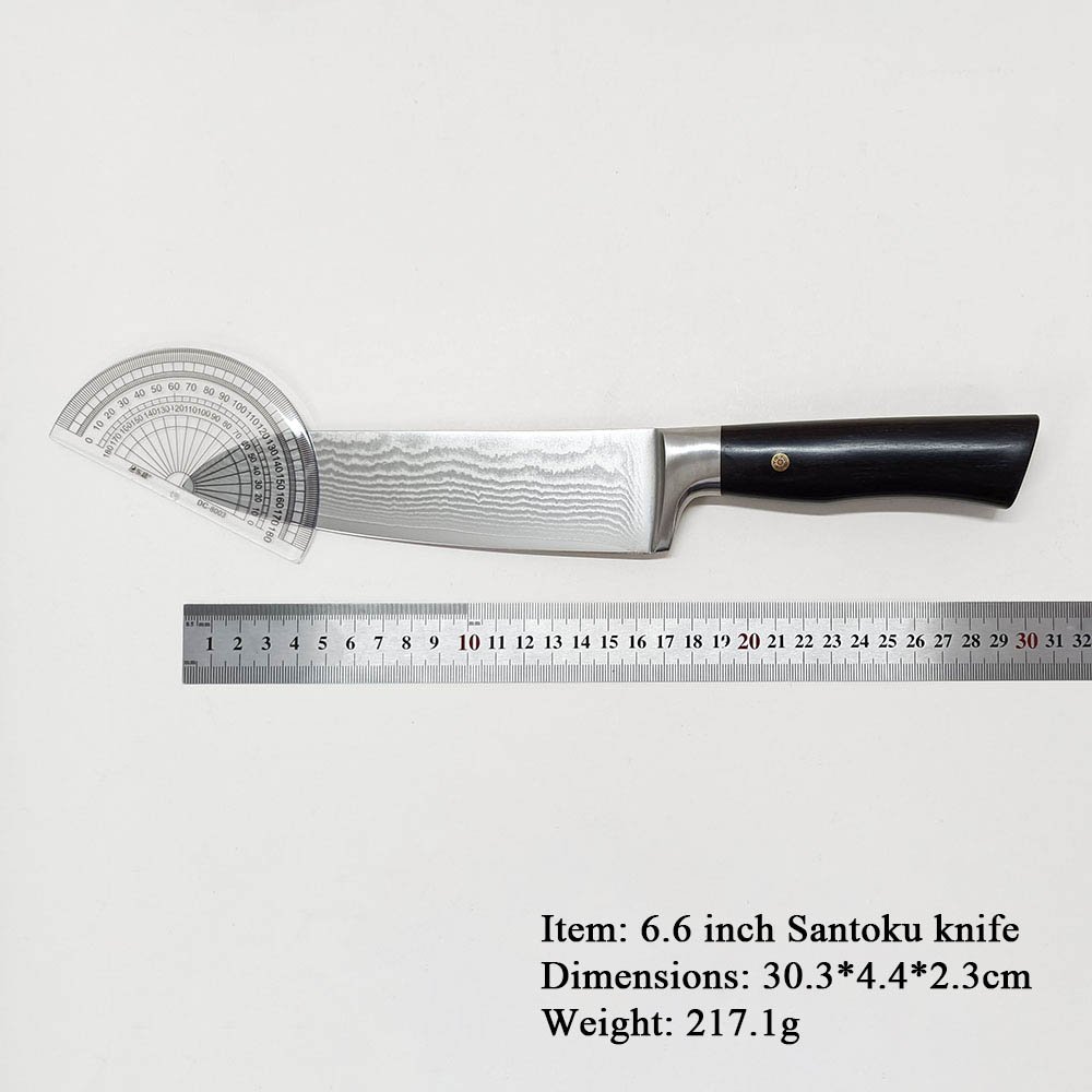 6.6 Inch Damascus Santoku