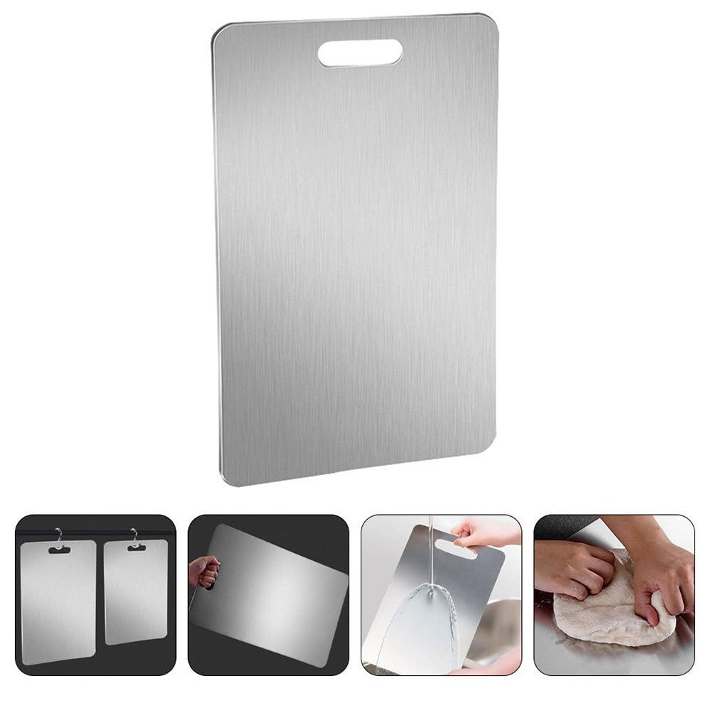 Double-Sided 304 Stainless Steel Cutting Board