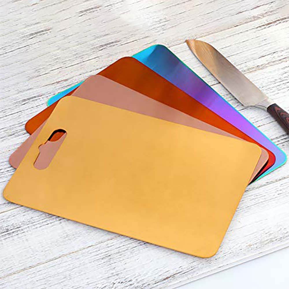 Stainless Steel Cutting Board with Titanium Coating